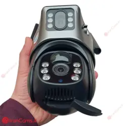 دوربین مینی اسپید دام خورشیدی سیمکارتی 3 لنز 5 مگاپیکسل V380