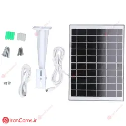 دوربین مینی اسپید دام خورشیدی سیمکارتی 3 لنز 5 مگاپیکسل V380