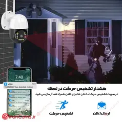 قیمت دوربین مینی اسپید دام بی سیم سیمکارتی V380 مدل A8 ⚡⚡⚡