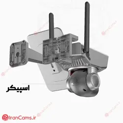 دوربین اسپید دام خورشیدی سیمکارتی 3 لنز مدل Y7 تحت شبکه 4 مگاپیکسل NiView