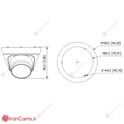 دوربین مداربسته IP دام 2 مگاپیکسلی داهوا DH-IPC-HDW1230T1-A-S5