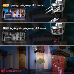 دوربین سیم کارتی خورشیدی 12 مگاپیکسل V380 PRO مدل VSC87-4G