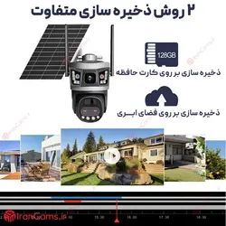 دوربین سیم کارتی خورشیدی 12 مگاپیکسل V380 PRO مدل VSC87-4G