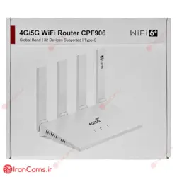 مودم سیمکارتی 45/5G ارزان سرعت 300Mbps وای فای نسل 6 مدل CP906