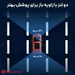 خرید و قیمت دوربین ثبت وقایع خودرو سیم کارتی 2 لنز مدل K19