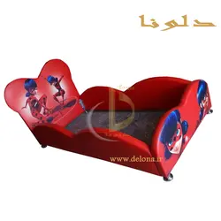 تخت خواب دخترانه دختر کفشدوزکی برند آراچوب