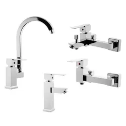 ست شیرآلات البرز روز مدل فلت - فروشگاه اینترنتی دلتون