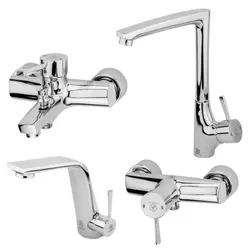 ست شیرآلات قهرمان مدل الماس دسته ارکیده - فروشگاه اینترنتی دلتون