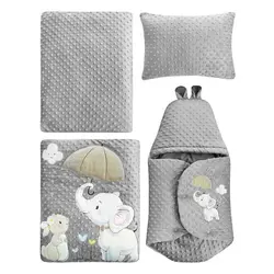 سرویس خواب 4 تکه نوزاد آدنو مدل DUMBO | فروشگاه اینترنتی آدنو