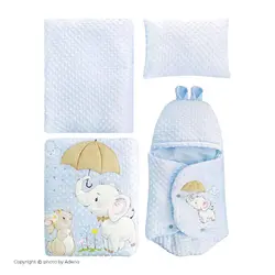 سرویس خواب 4 تکه نوزاد آدنو مدل DUMBO | فروشگاه اینترنتی آدنو