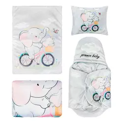 سرویس خواب 4 تکه نوزاد آدنو مدل فیل | فروشگاه اینترنتی آدنو