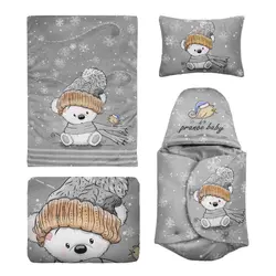 سرویس خواب 4 تکه نوزاد آدنو مدل تدی | فروشگاه اینترنتی آدنو