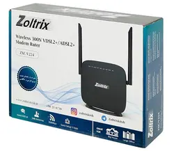 مودم ADSL2/VDSL2 زولتریکس ZOLTRIX ZXC V224