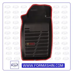 کفپوش سه بعدی پژو 206 صندوقدار نوار قرمز مدل گیلان