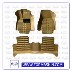کفپوش پنج بعدی مگان مدل چرمی