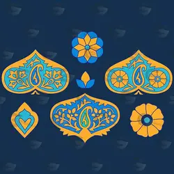 وکتور موتیف اسلیمی کد 066