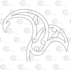 وکتور موتیف اسلیمی کد 095