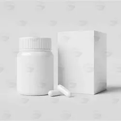 موکاپ بطری دارو و قرص کد 042