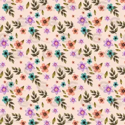 وکتور پترن طرح گل و برگ کد 052