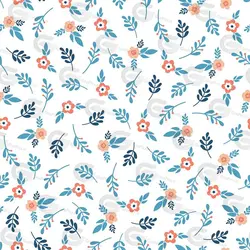 وکتور پترن طرح گل و برگ کد 051