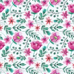 وکتور پترن طرح گل و برگ کد 050