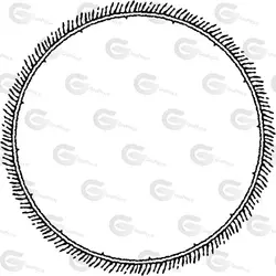 وکتور کادر اسلیمی دایره چاپ سنگی کد 376