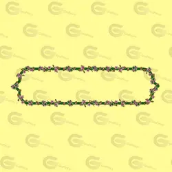 وکتور کادر اسلیمی گل و بوته کد 391