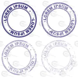 وکتور مجموعه مهر پستی کد 011