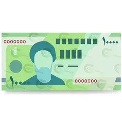وکتور اسکناس هزار تومانی ایران کد 026