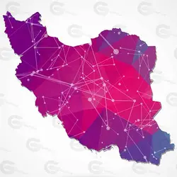 وکتور نقشه ایران کد 032