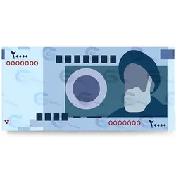 وکتور اسکناس دو هزار تومانی ایران کد 027