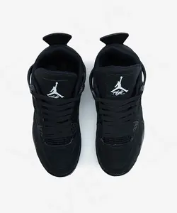 کتونی ورزشی نایک ایر جردن 4 بلک کت Nike Air Jordan 4 Black Cat