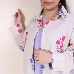 تونیک مانتویی خامه دوزی خاتون