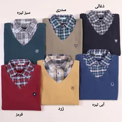 پلیور سلانیک یقه چهارخانه