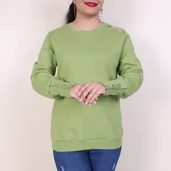 بلوز آستین دکمه دار همتا