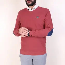 پلیور مردانه کبریتی یقه هفت جاوید