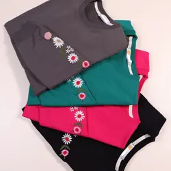 بلوز زنانه آستین گلدوزی آتنا