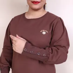 بلوز زنانه آستین دکمه دار مهدیس