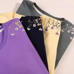 بلوز گلدوزی آستین دکمه دار طناز