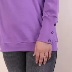 بلوز گلدوزی آستین دکمه دار طناز