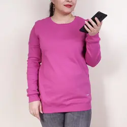 بلوز زنانه یقه گرد پونه