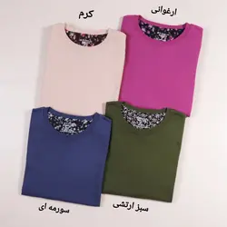 بلوز زنانه یقه گرد پونه