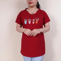 تیشرت یقه هفت کاکتوس