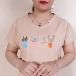 تیشرت یقه هفت کاکتوس