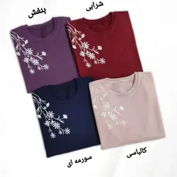 بلوز سرشانه گلدوزی