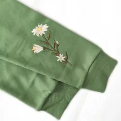 بلوز آستین گلدوزی بابونه