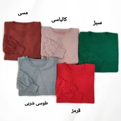 بلوز بافت گیپور دار