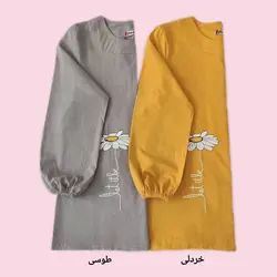 تونیک گلدوزی طرح گل بابونه