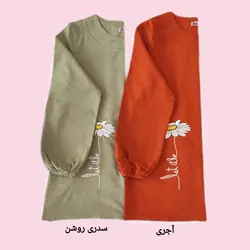 تونیک گلدوزی طرح گل بابونه