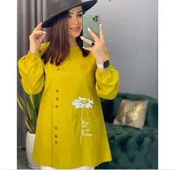 تونیک گلدوزی طرح گل بابونه